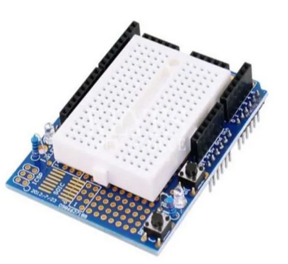 Arduino UNO Proto Shield With SYB-170 Mini Breadboard in Pakistan Arduino UNO Proto Shield With SYB-170 Mini Breadboard in Pakistan