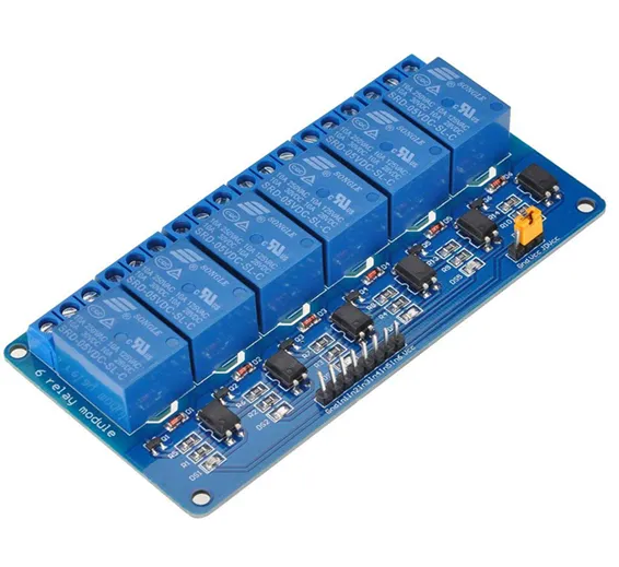 6 Channel Relay Module 5V 5-volt