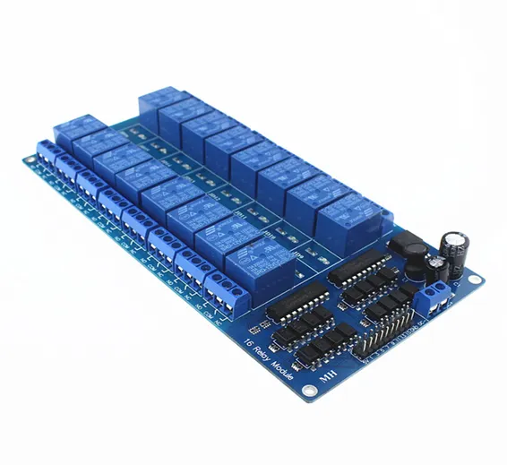 12V 16 Channel Relay Module with OptoCoupler LM2576 Power Supply