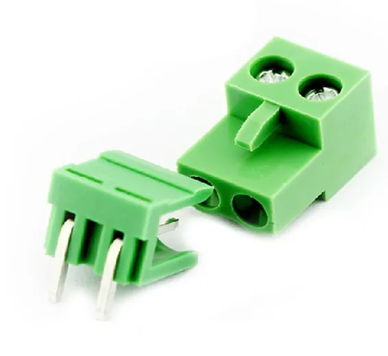 2 Pin Connector PCB Mount Right Angle, Bent Screw Terminal 2 Pin Connector PCB Mount Right Angle, Bent Screw Terminal
