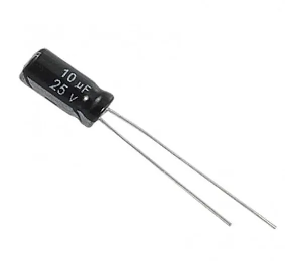 10uF 25V Electrolytic Capacitor 10uF 25V Electrolytic Capacitor