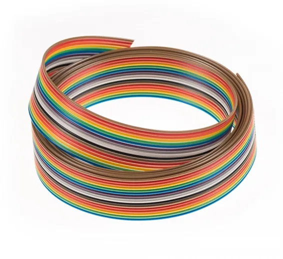 1Feet 20 Wires Rainbow Color Flat Ribbon Cable in Pakistan