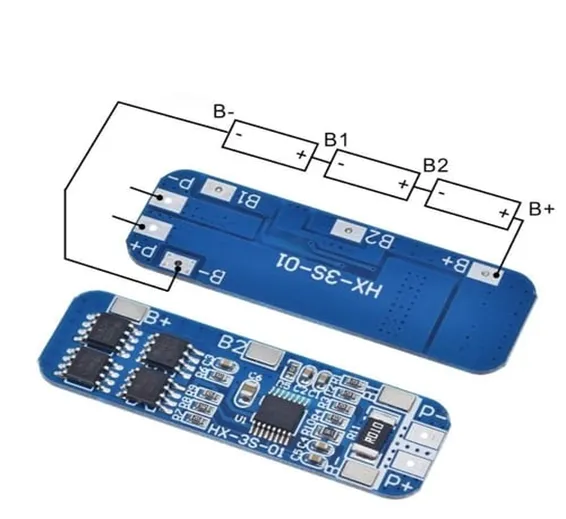 3S 10A 18650 Li-ion Lithium BMS PCM Battery Charger Protection Board 3S 10A 18650 Li-ion Lithium BMS PCM Battery Charger Protection Board