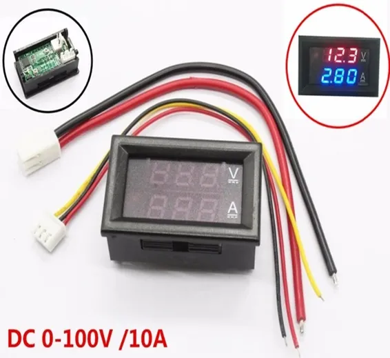 DSN-VC288 Panel Mount DC 100V 10A Voltmeter Ammeter