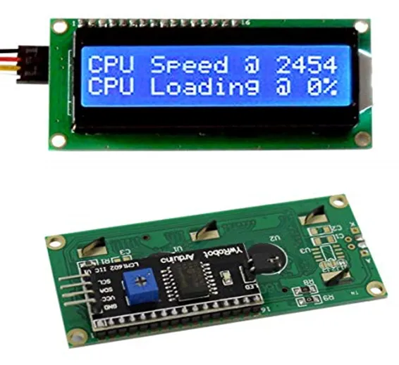 PCF8574T IIC I2C 1602 Blue Backlight LCD Display Module For Arduino PCF8574T IIC I2C 1602 Blue Backlight LCD Display Module For Arduino