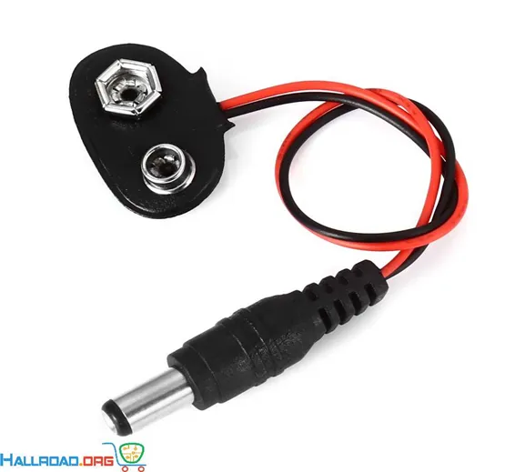 9V Battery Snap Connector to DC Male Power Adapter Cable for Arduino