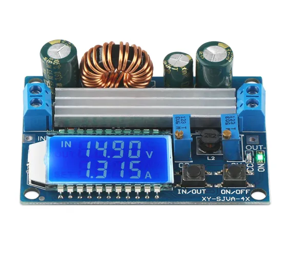 4A Buck-Boost Converter Module Adjustable Buck Boost Board With LCD Display