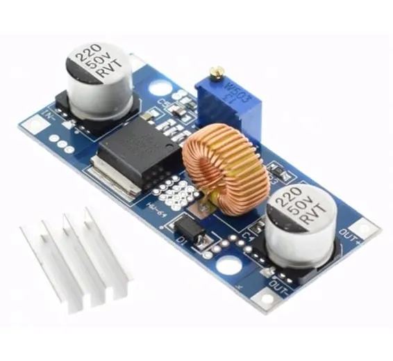 Adjustable DC To DC Step Down 5A Buck Converter With Heatsink XL4015 Adjustable DC To DC Step Down 5A Buck Converter With Heatsink XL4015