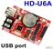 Huidu LED Display Controller Card HD-U6A (USB Port)Single color P10 Led Modules