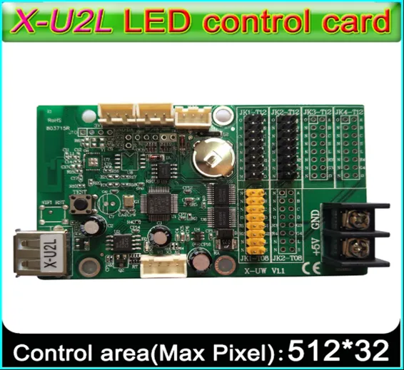 BX-U2L P10 led signs control card, P10 Display module control card,Single&double color advertising led panel Controller