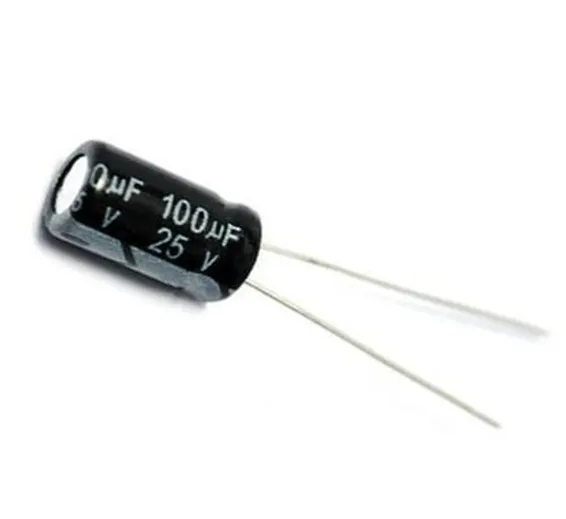 Aluminium 100uF 25V Electrolytic Polar Capacitor