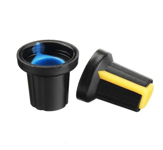 WH148 15X17mm 6mm Shaft Hole Plastic Potentiometer Amplifier Knob WH148 15X17mm 6mm Shaft Hole Plastic Potentiometer Amplifier Knob