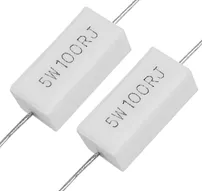 5Watt, 0.2W, Fifth Watt 100 Ohm 5% Ceramic Cement Power Resistor