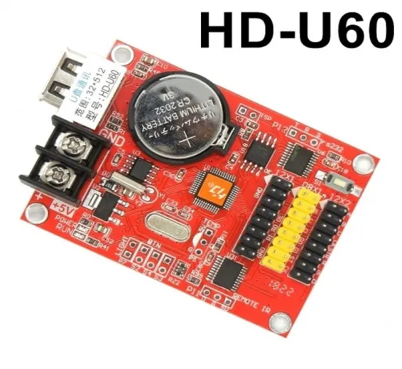 HD U60 LED display controller, Single&double color
