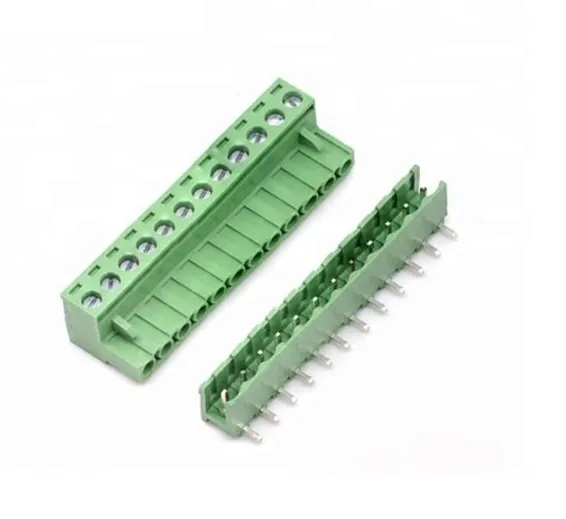 12 Pin Connector PCB Mount Right Angle, Bent Screw Terminal 12 Pin Connector PCB Mount Right Angle, Bent Screw Terminal