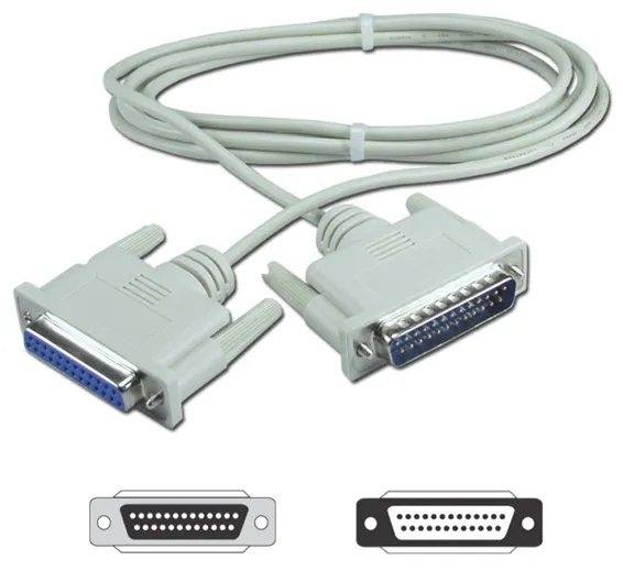 Male To Female DB25 25 Pin Parallel Port Cable MACH3 Cable