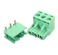 3 Pin Connector PCB Mount Right Angle, Bent Screw Terminal