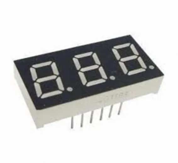 3 Digit 7 Segment Common Anode Red Color Display 3 Digit 7 Segment Common Anode Red Color Display