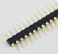 Gold Plated 2.54mm Male 40 Pin Single Row Straight Round Pin Header Strip