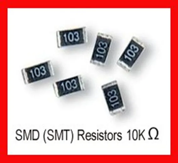 50pcs of 10K Ohm SMD Resistor 0.125W,1/8W, One eighth Watt 5% Resistor