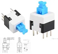 6 Pin Push Lock Button 7X7 6 Pin Push Lock Button 7X7