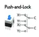 6 Pin Push Lock Button 7X7