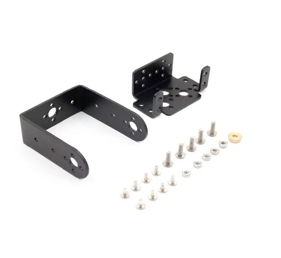 2 DOF Short Pan and Tilt Servo Bracket Mount Kit 2 DOF Short Pan and Tilt Servo Bracket Mount Kit