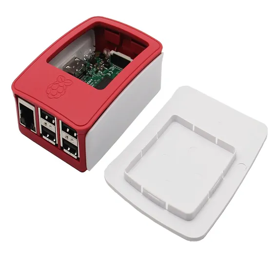 Raspberry Pi 3 Case for Raspberry Pi 3 B+ Enclouser Box Red/White Casing