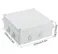 ABS Plastic Dust Proof Junction Box Universal Electrical Project Enclosure White (150mmx150mmx70mm)
