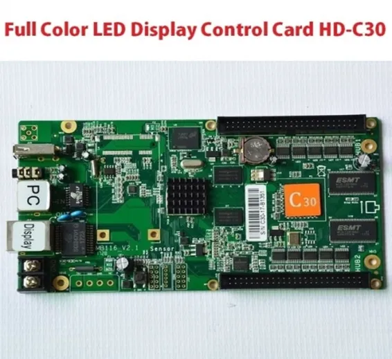 HD-C30 huidu full color asynchronous led sign board led matrix controller for led screen outdoor p4 p8 p10