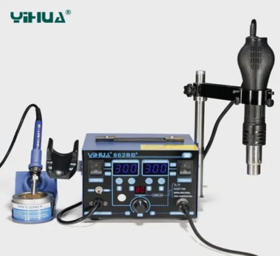 Hot Air Diaphragm Pump Soldering SMD Rework Station YIHUA YH862BD+ Hot Air Diaphragm Pump Soldering SMD Rework Station YIHUA YH862BD+