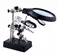 Magnifying Glass 5 LED Auxiliary Clip Magnifier 3 In1 Hand Soldering Solder Iron Stand Holder Station