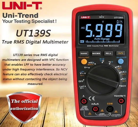 UNI T UT139S True RMS Digital Multimeter UNI T UT139S True RMS Digital Multimeter