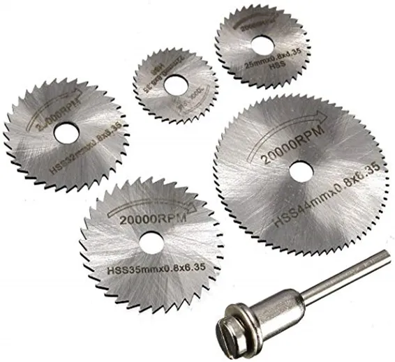 HSS Circular Saw Blade Set For Metal & Dremel Rotary Tools HSS Circular Saw Blade Set For Metal & Dremel Rotary Tools