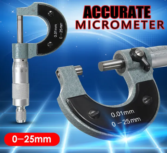 0-25mm 0.01mm Outside External Metric Gauge Micrometer Machinist Measuring Box 0-25mm 0.01mm Outside External Metric Gauge Micrometer Machinist Measuring Box