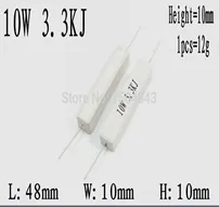 10W 3.3K ohm Cement Resistor in lahore Pakistan 10W 3.3K ohm Cement Resistor in lahore Pakistan