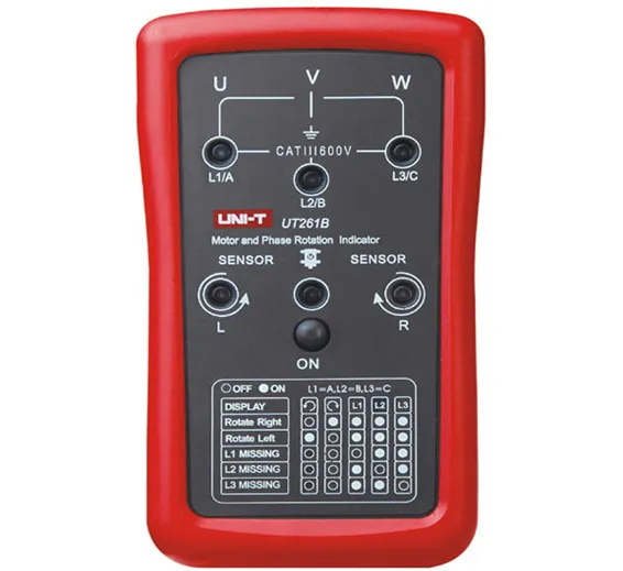 UNI T Phase Sequence Motor Rotation Indicator Meter UT261B UNI T Phase Sequence Motor Rotation Indicator Meter UT261B
