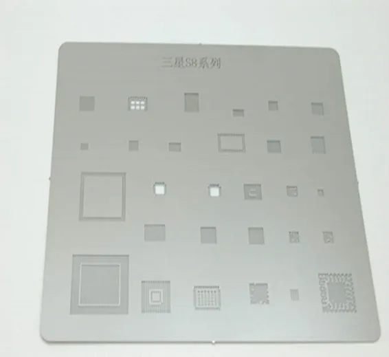 IC Chip BGA Reballing Stencil Kits Set Solder Template for Samsung S8 IC Chip BGA Reballing Stencil Kits Set Solder Template for Samsung S8