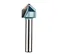 1/2-Inch Cutting Dia 90 Degree Carbide Tipped 2-Flute CNC V-Groove Router Bit w 1/4-Inch Shank In Pakistan