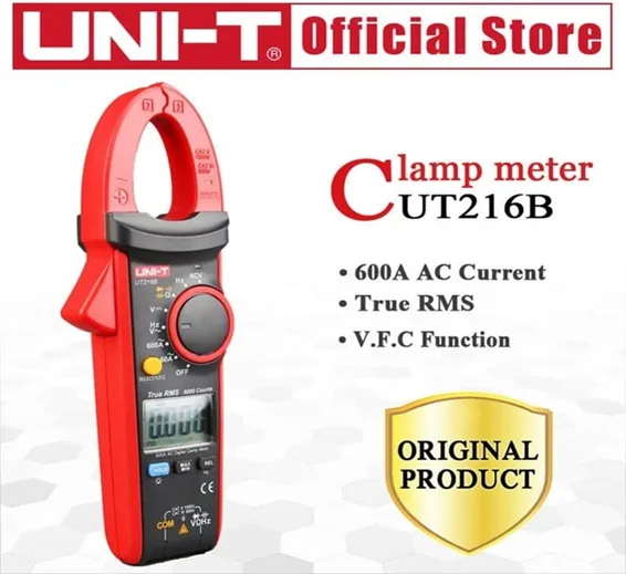 UNI T UT216B True RMS Digital Clamp Meter 600A 