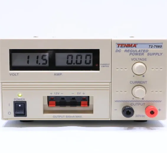 USED Tenma 72-7660 30V 10A Variable DC Power Supply USED Tenma 72-7660 30V 10A Variable DC Power Supply