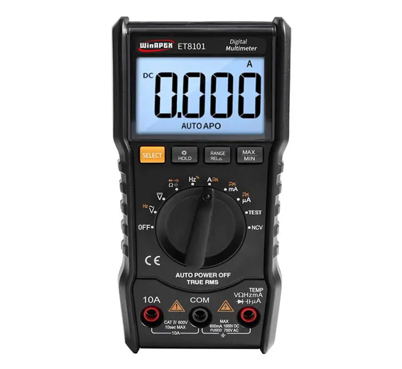 ET8101 True-RMS Digital Multimeter AC/DC Voltage Current Tester with Resistance Capacitance Diode and NCV Measurement ET8101 True-RMS Digital Multimeter AC/DC Voltage Current Tester with Resistance Capacitance Diode and NCV Measurement