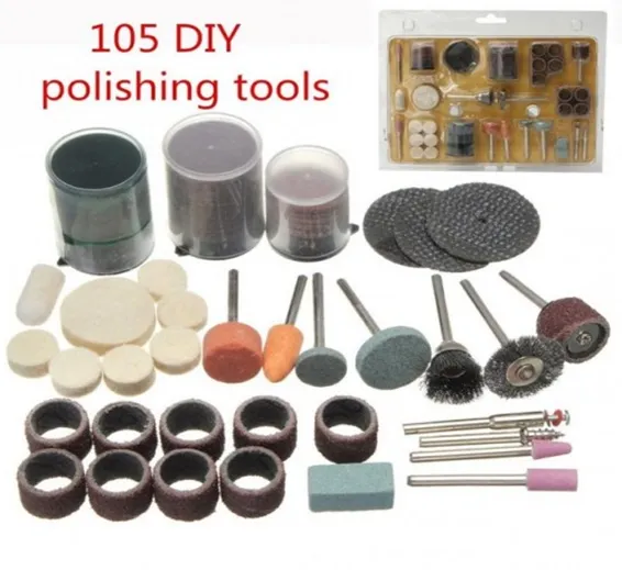 105 PCS Mini Drill Machine Accessories Rotary Tool Kit