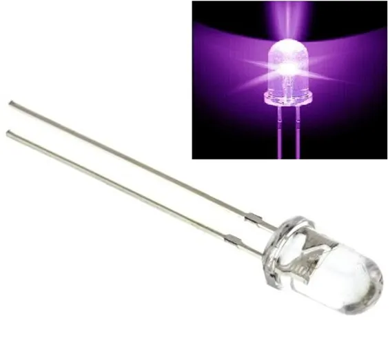 5mm UV LED Ultraviolet LED 5mm UV LED Ultraviolet LED
