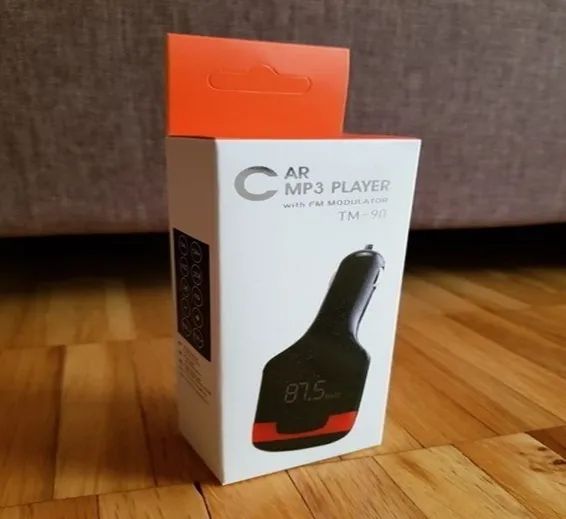 Car MP3 player with fm modulator TM-90 with charger in pakistan Car MP3 player with fm modulator TM-90 with charger in pakistan