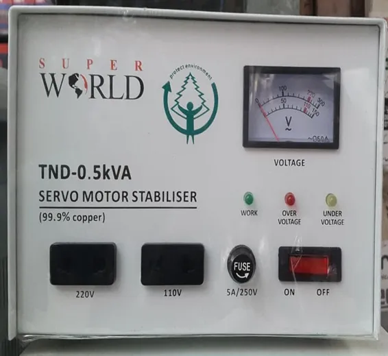 0.5kVA Servo Motor Stabiliser 0.5kVA Servo Motor Stabiliser