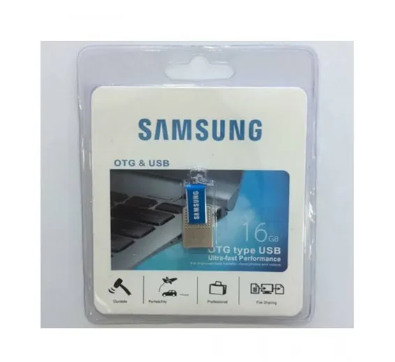 Samsung USB 16GB Pen Drive With OTG Supported Samsung USB 16GB Pen Drive With OTG Supported