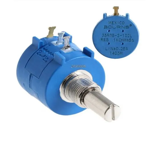 Multiturn Potentiometer 1k Ohm 2W Bourns POT 3590S-2-102L Multiturn Potentiometer 1k Ohm 2W Bourns POT 3590S-2-102L