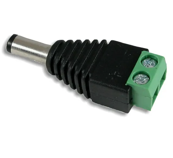 Male 2.1×5.5mm DC Power Plug Jack Adapter Wire Connector