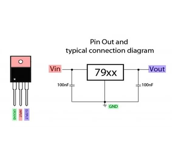 LM7909 negative voltage regulator